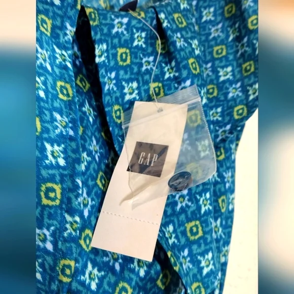 GAP Elegant Blue Patterned Dress - Picture 6 of 8